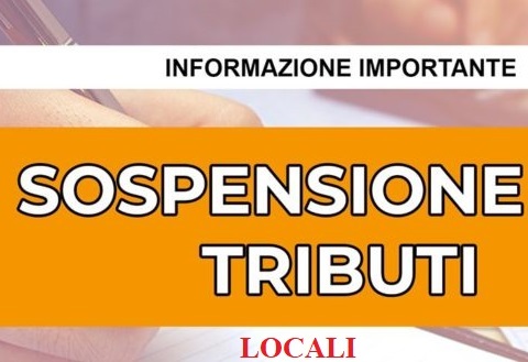 Emergenza Covid 19: sospesi i pagamenti dei tributi locali - il Decreto "Cura Italia" - Chiusura eco-sportello 